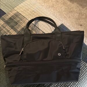 lululemon athletica Black Tote with Durable Fabric and Spacious Design
